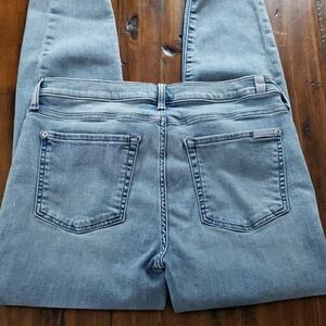 7 For All Mankind Light Wash Ankle Skinny Blue Jeans Size 31